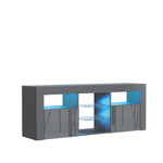 Pulse Tv Unit 145cm With Led Lights | Dark Grey
