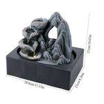 Indoor Tabletop Water Fountain With Mountain Rock Design 4-tier Cascading Bowls