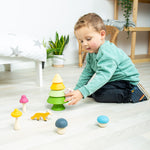 Wood & Silicone Forest Friends Playset - 6 Pieces