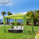 Garden Metal Gazebo Marquee Patio Party Tent Canopy Shelter | Green