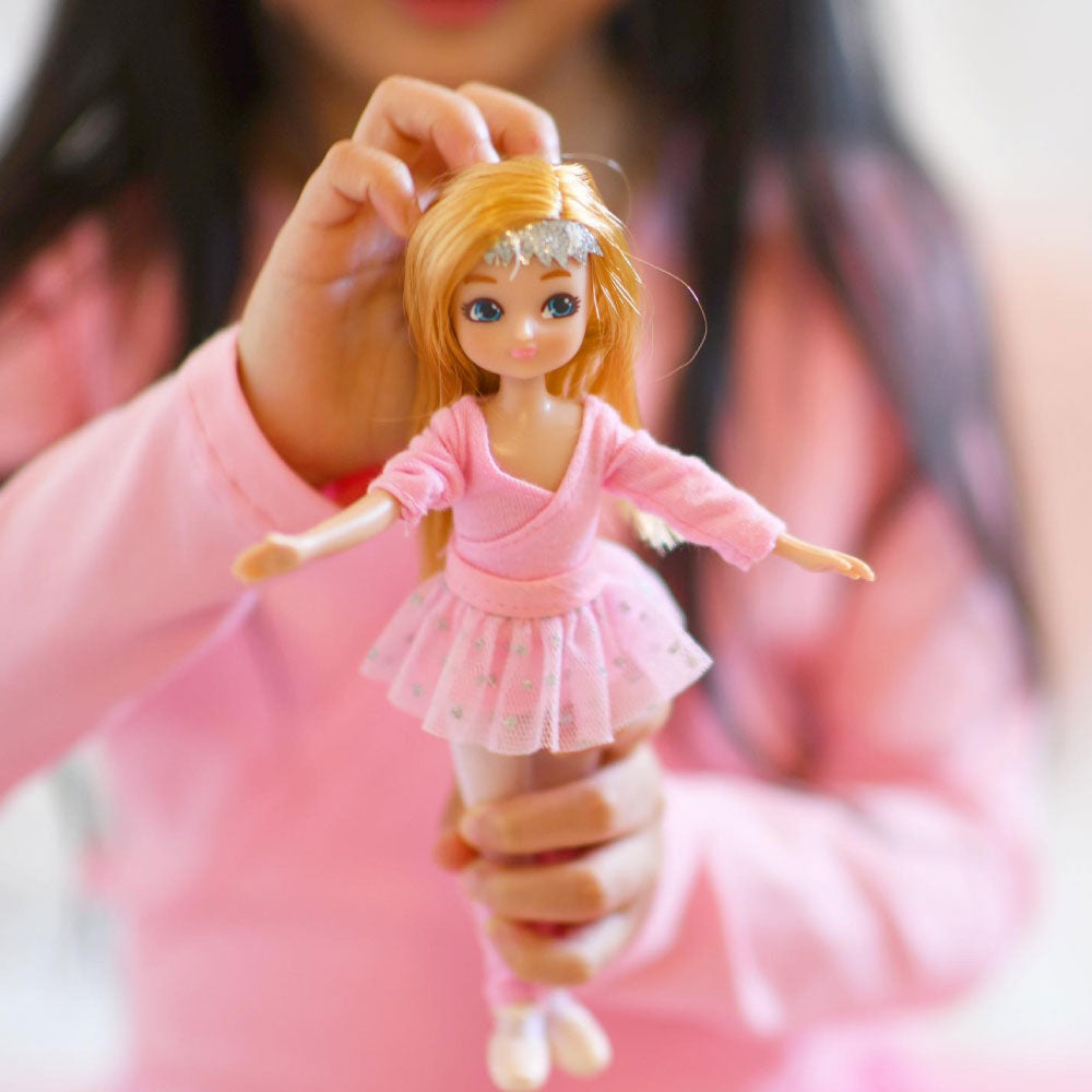 Bigjigs Toys Ballerina Olivia, Dressed in Pink Tutu, 18cm Tall