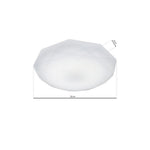 Hex Ceiling Lamp A Highly Efficient Modern Ceiling Lamp With Low Energy Led Light Source Included | 50cm | White
