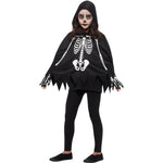 Kids Skeleton Poncho, With Gloves