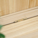 Wood Storage Bench For Garden Seating