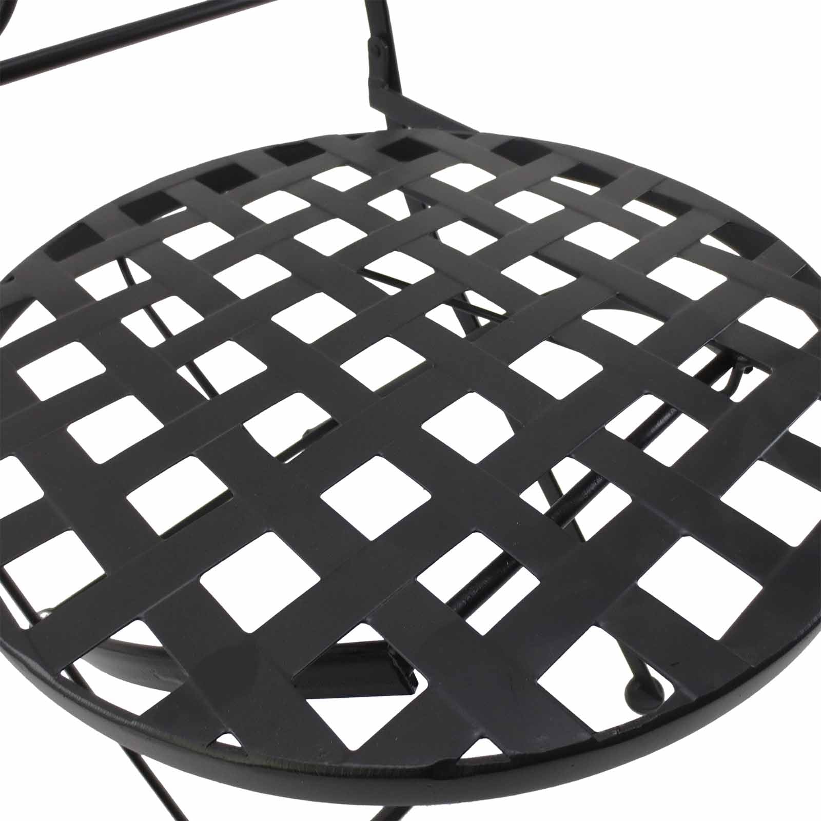 3 Pcs Bistro Table Chair Set Patio Garden Dining Furniture