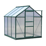 Polycarbonate Walk-in Greenhouse 6x6ft | Dark Green