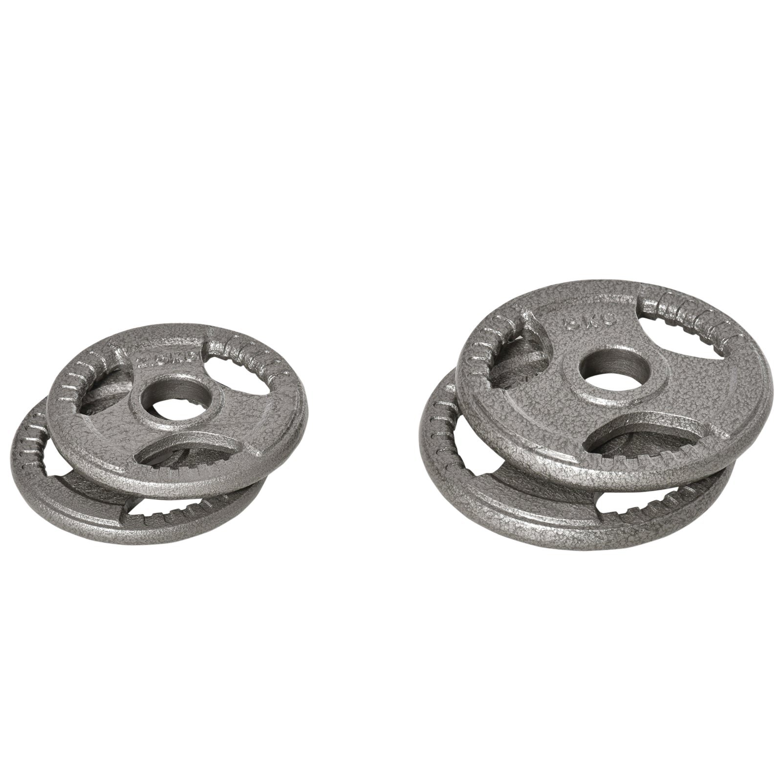2" Olympic Weight Plates Set - 2 X 5kg | Silver