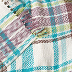 Tartan 100% Cotton Falun Throw With Tassels | 255cm x 360cm | Green