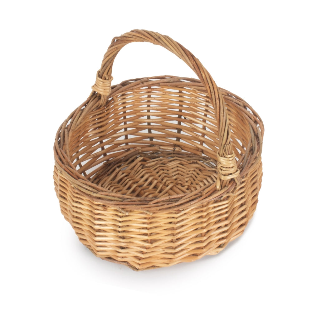 Wicker Two Tone Mini Shopper Basket