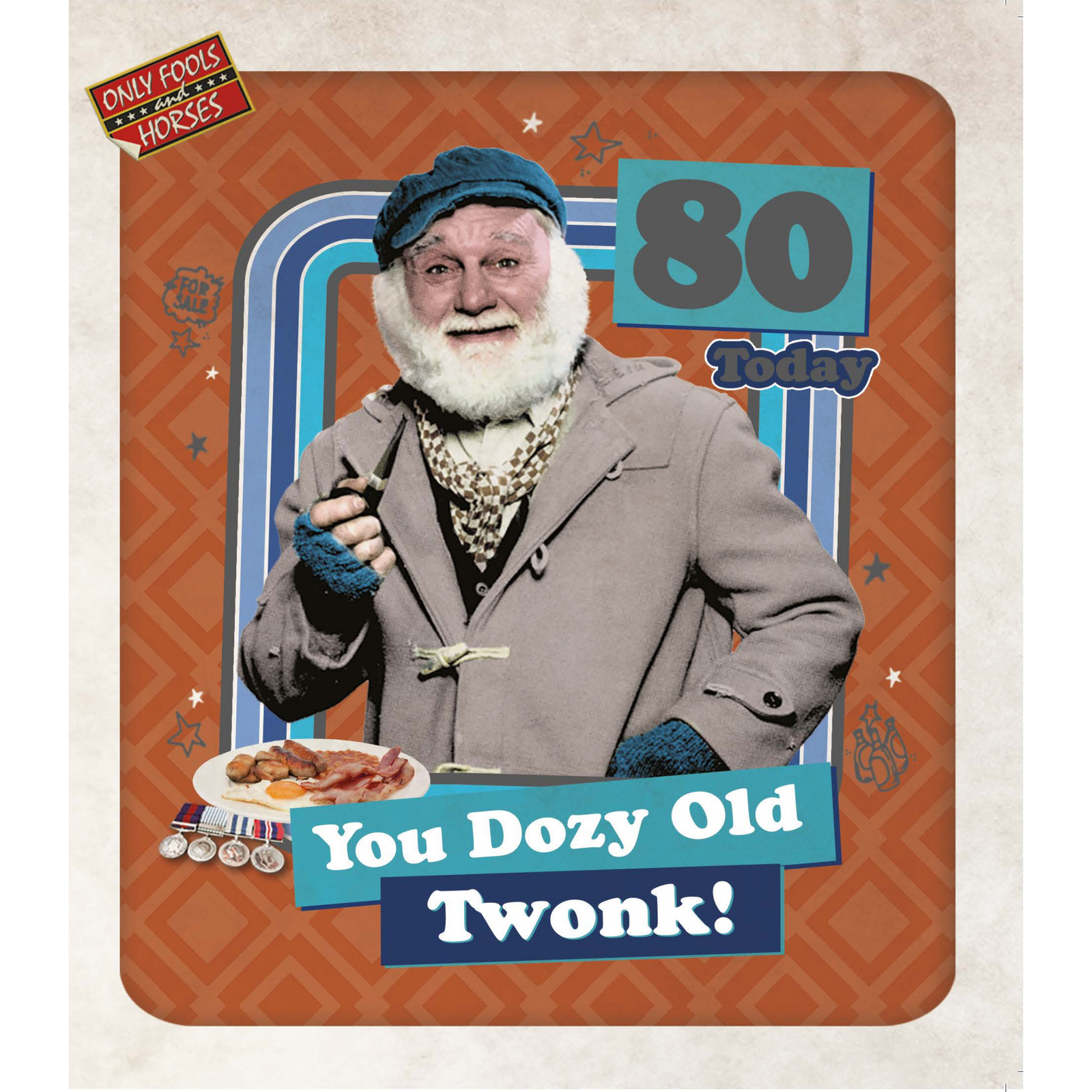 Only Fools And Horses Age 80 Birthday Card Official Product