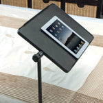 Height Adjustable C Shaped Pivot Table | Black