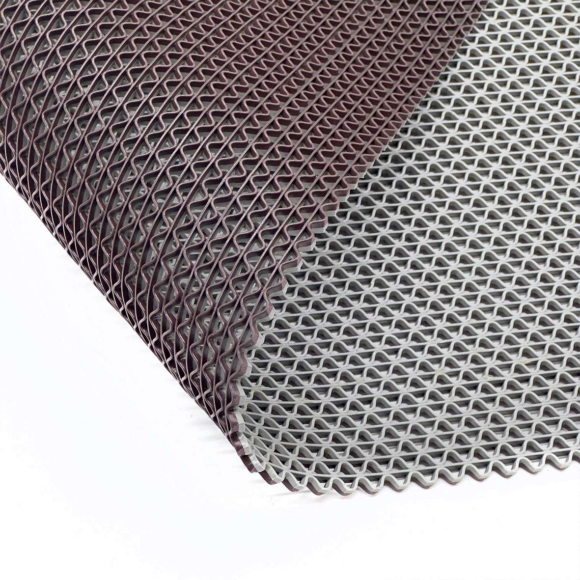 Reversible Pvc Shower Mat In Dual-colour | 90cm x 60cm | Brown & Grey
