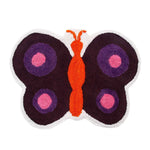Cotton Tufted Purple Butterfly Children Rug