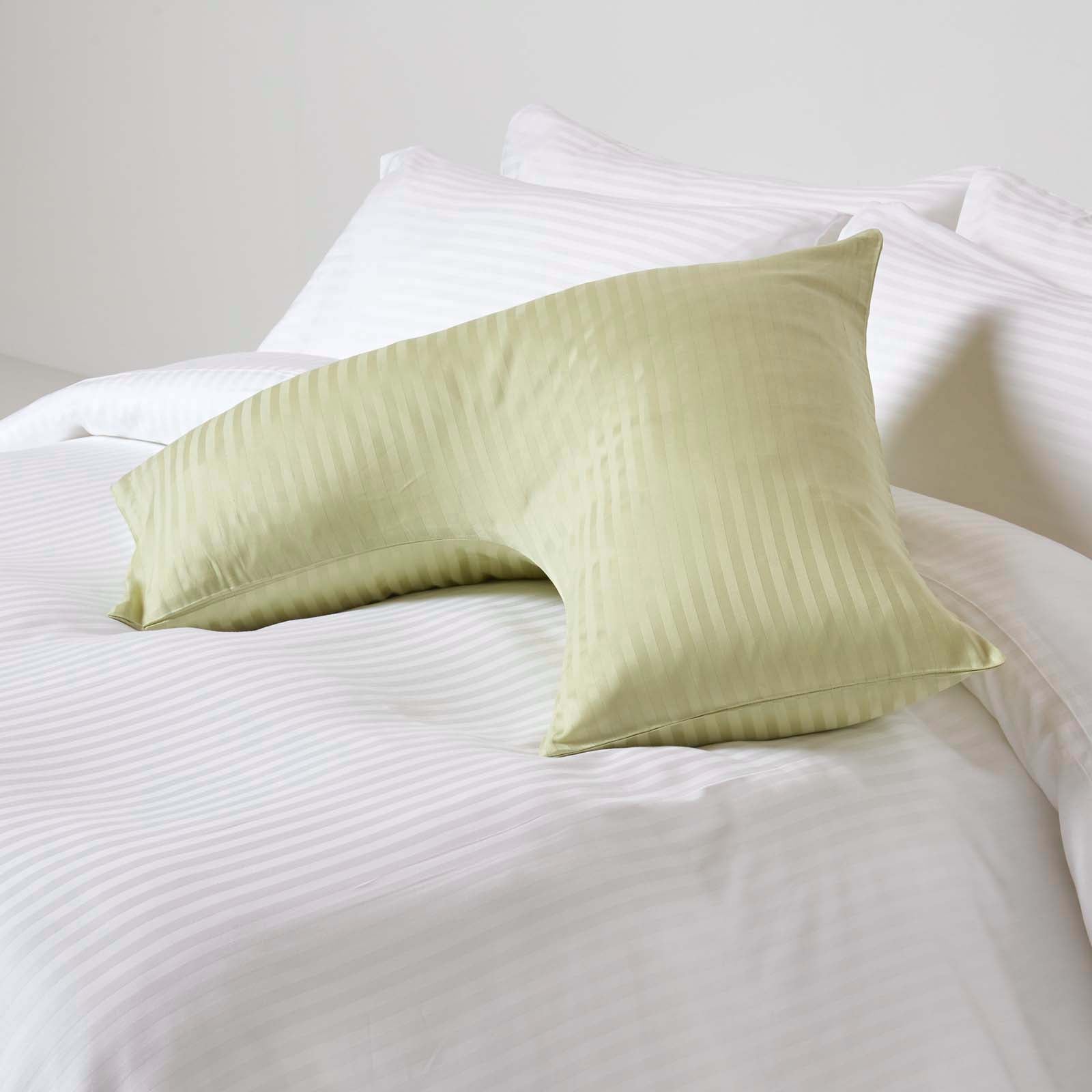 Egyptian Cotton Super Soft V Shaped Pillowcase 330 Tc | V Shape | Sage Green