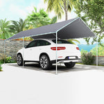 2-rooms Outdoor Carport Galvanized Steel Tent Uv Resistant