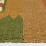 Lundi Kilim  Cotton & Jute Rug | 180cm x 90cm | Green