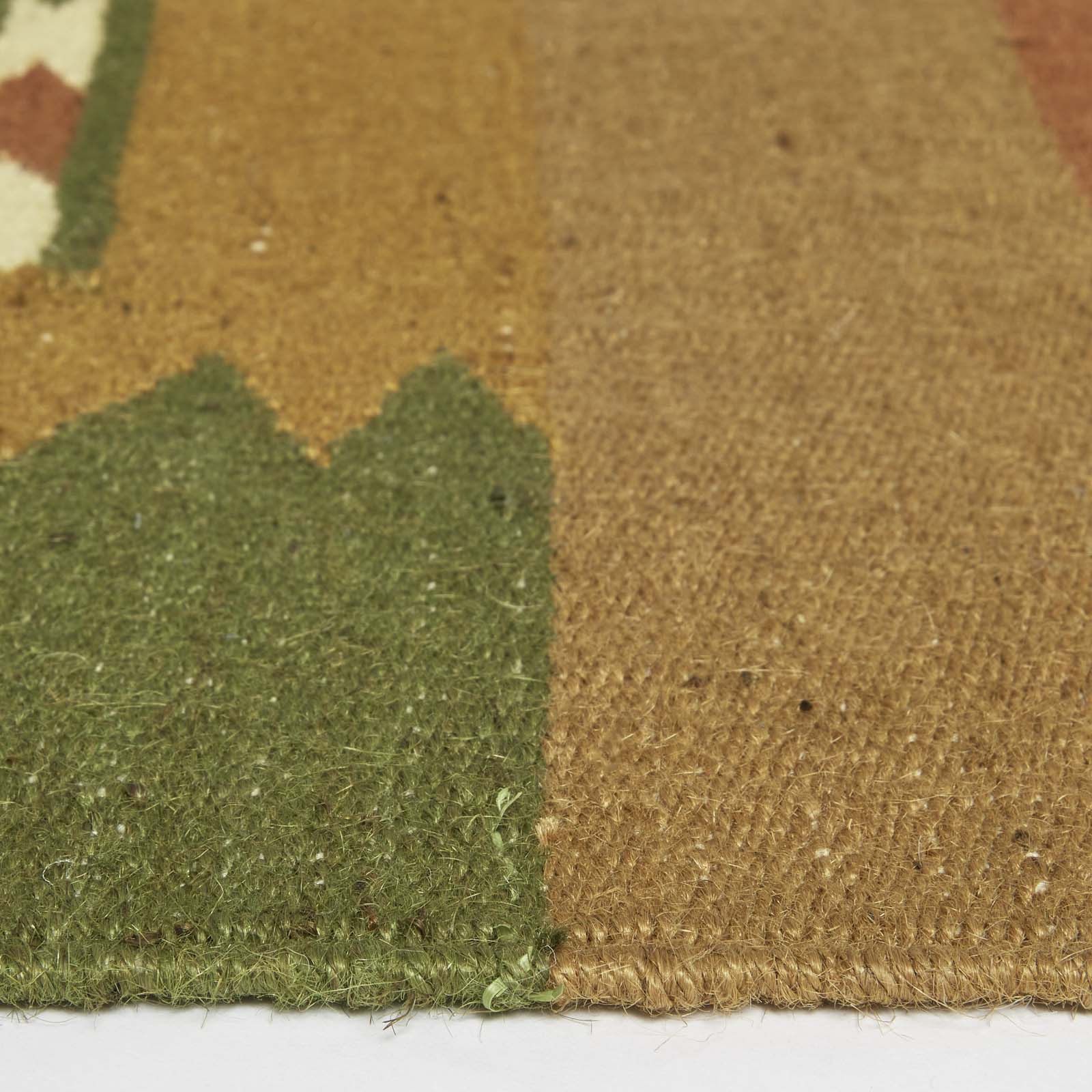 Lundi Kilim  Cotton & Jute Rug | 180cm x 90cm | Green