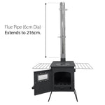Pandora Portable Firebox Tent Stove | Charcoal