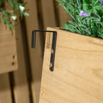 Wall-mounted Planter With Trellis And 3 Boxes | Yellow