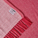 Malda Cotton Throw With Tassels | 225cm x 255cm | Red