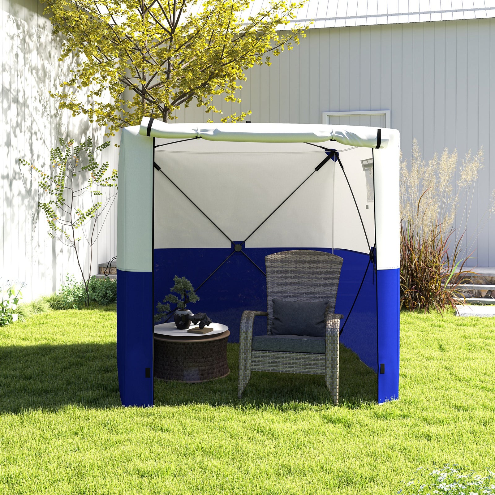 2 X 2m Pop Up Gazebo W/ Sides Easy Up Party Tent W/ Bag
