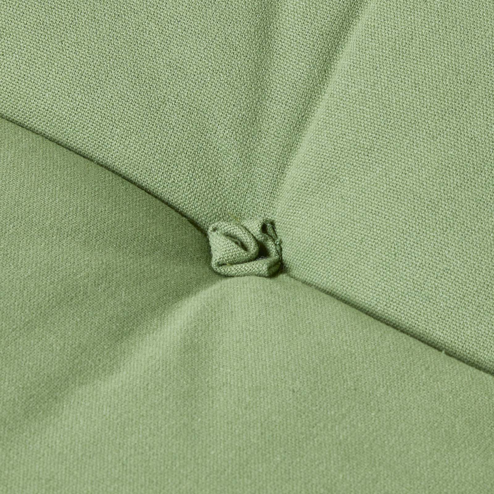 Cotton Back Support Thick Lumbar Cushion | Forest Green