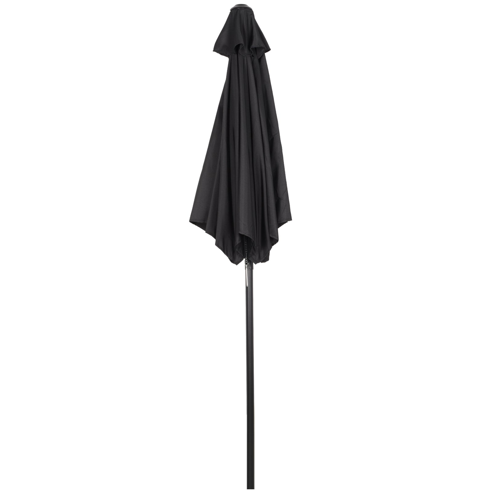 2m Parasol Patio Umbrella With 6 Ribs | Black