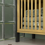 Under Sink Bathroom Cabinet, Bamboo Sink Cabinet Slat Doors