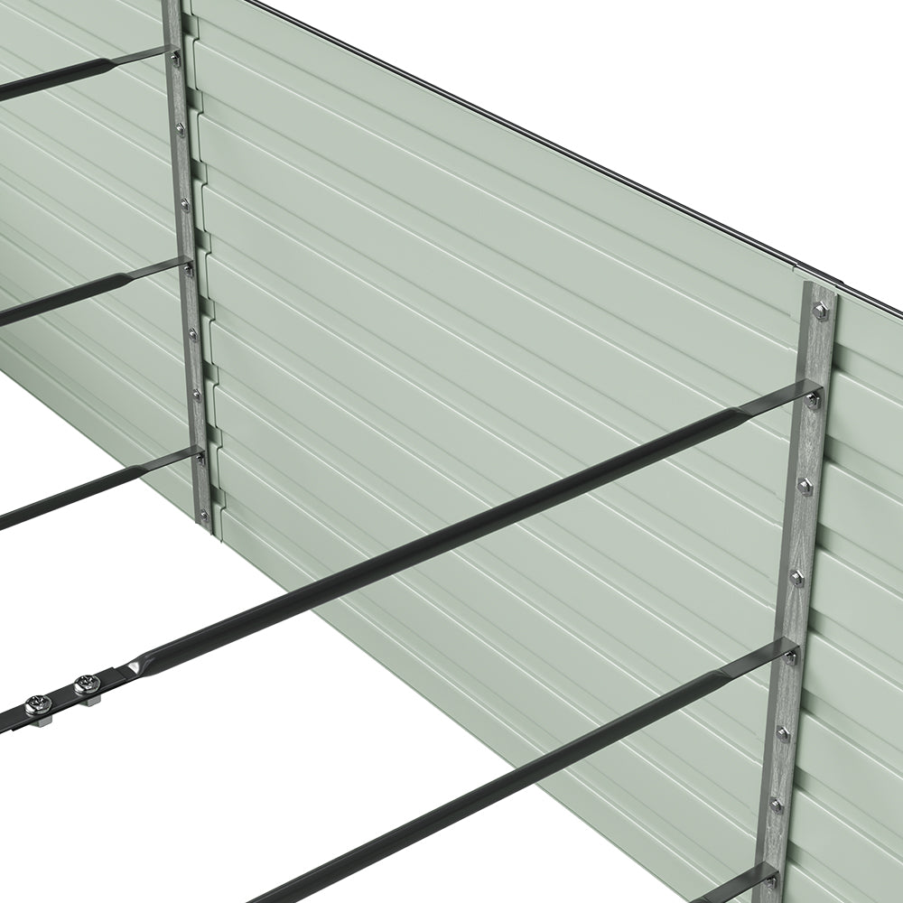 Large Metal Raised Garden Bed 240cm W X 120cm D X 60cm H
