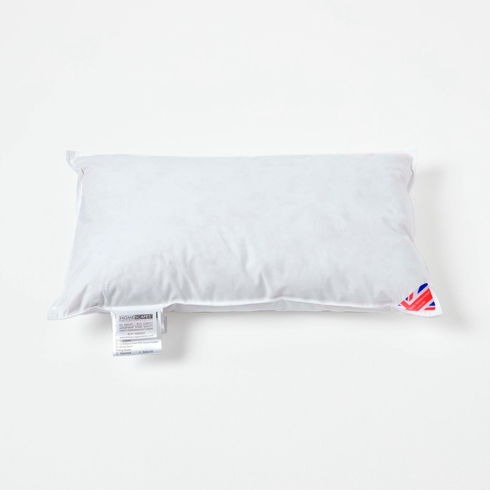 Duck Feather Cushion Pad | 30cm x 50cm | White