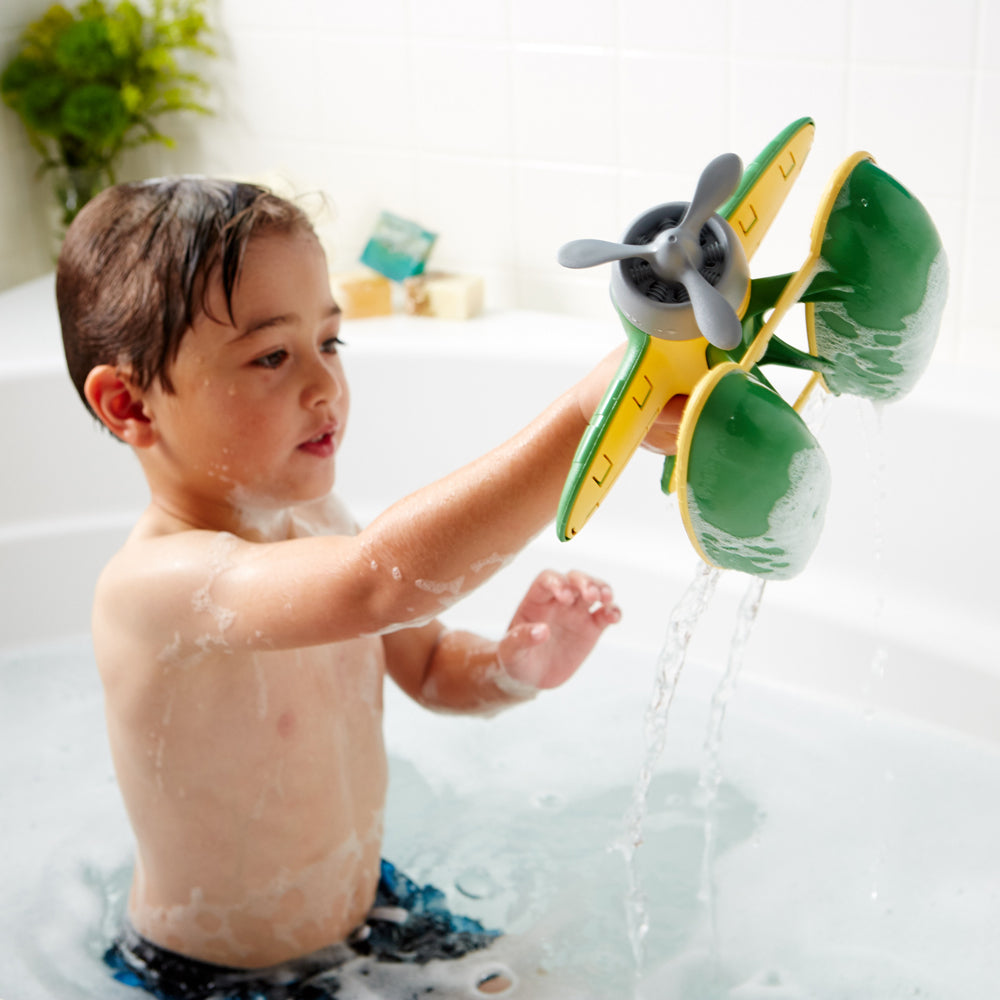 Green Seaplane Toy, Made From 100% Recycled Plastic