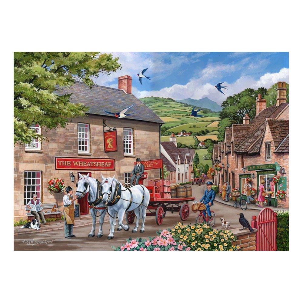 Pulling Their Weight - Big 500 Piece Jigsaw Puzzle For Adults, With Extra Large Pieces