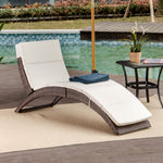 Rattan Sun Lounger Hammock With Cushion | Brown