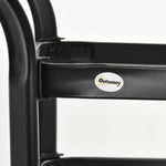 Garden Dining Table W/ Parasol Hole, Glass Top