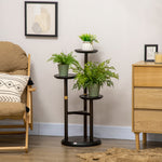 3 Tiered Plant Stand, Plant Shelf For Indoor & Outdoor | Brown