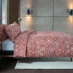 Studio Thompson Rust Cotton Duvet Cover Set | Super King | Rust