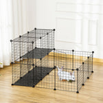 Pet Playpen Diy Small Animal Cage For Rabbit Ferret Chinchilla - Black