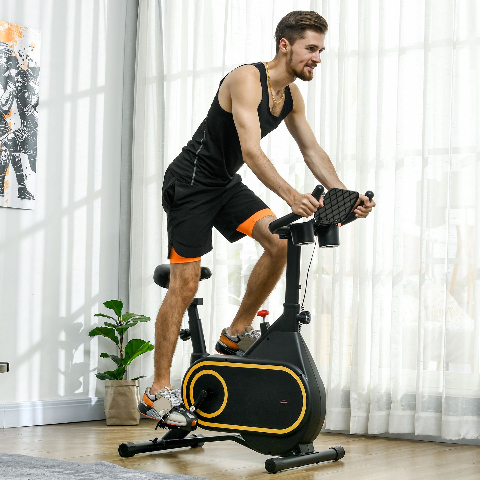 Exercise Bike Stationary Bike With Lcd Display