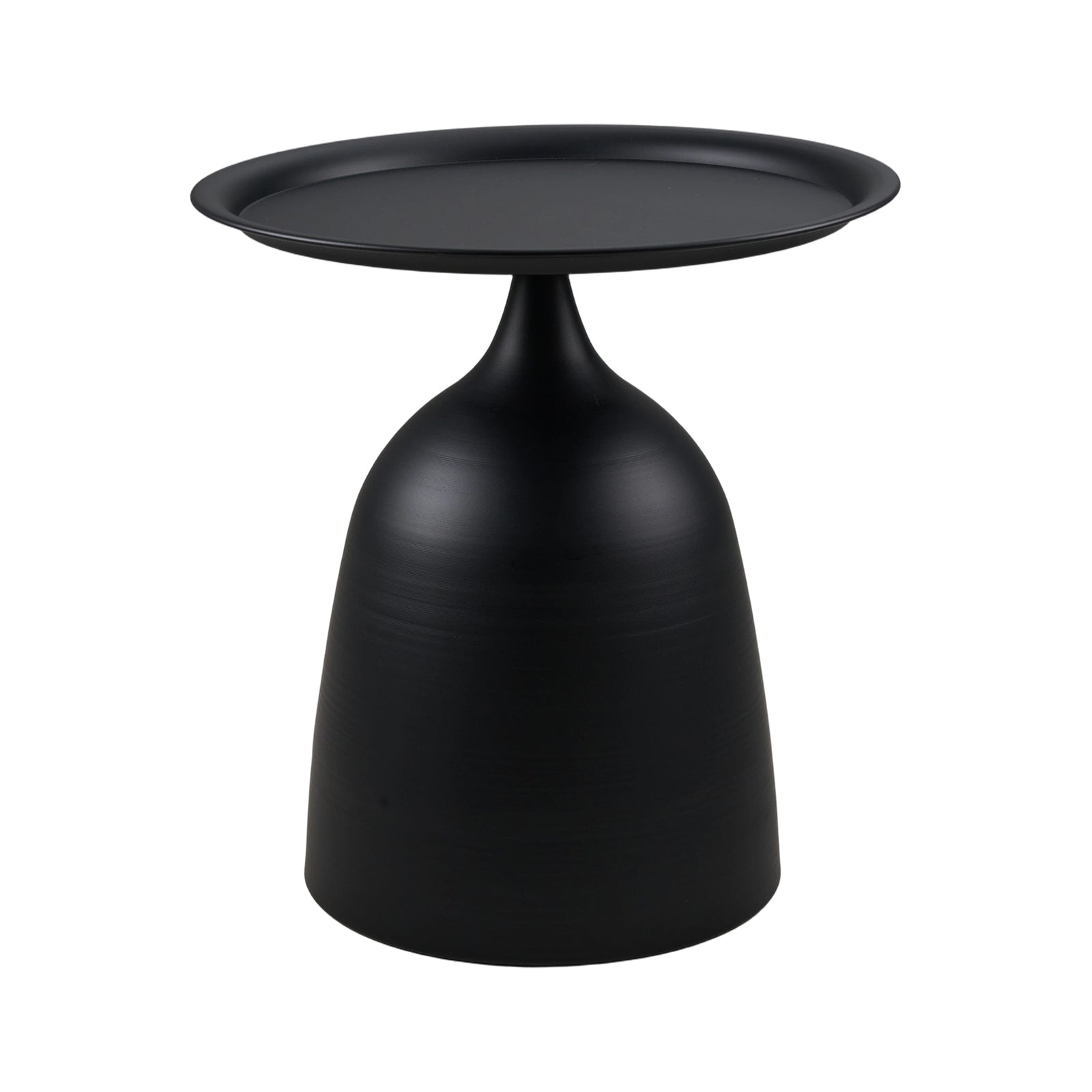 Modern Minimalist Cold-rolled Steel Side Table | Black