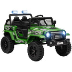 Kids Ride On Car, 12v Electric Truck W/ Suspension | Green