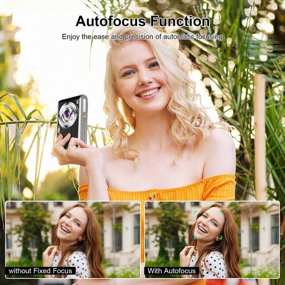 16x Zoom Dual Lens 4k Digital Camera With 32 Tf Card
