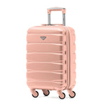 55x35x20cm Cabin Carry On Suitcase Hard Shell Overhead Luggage 100+ Airlines Approved | Cabin | Rose