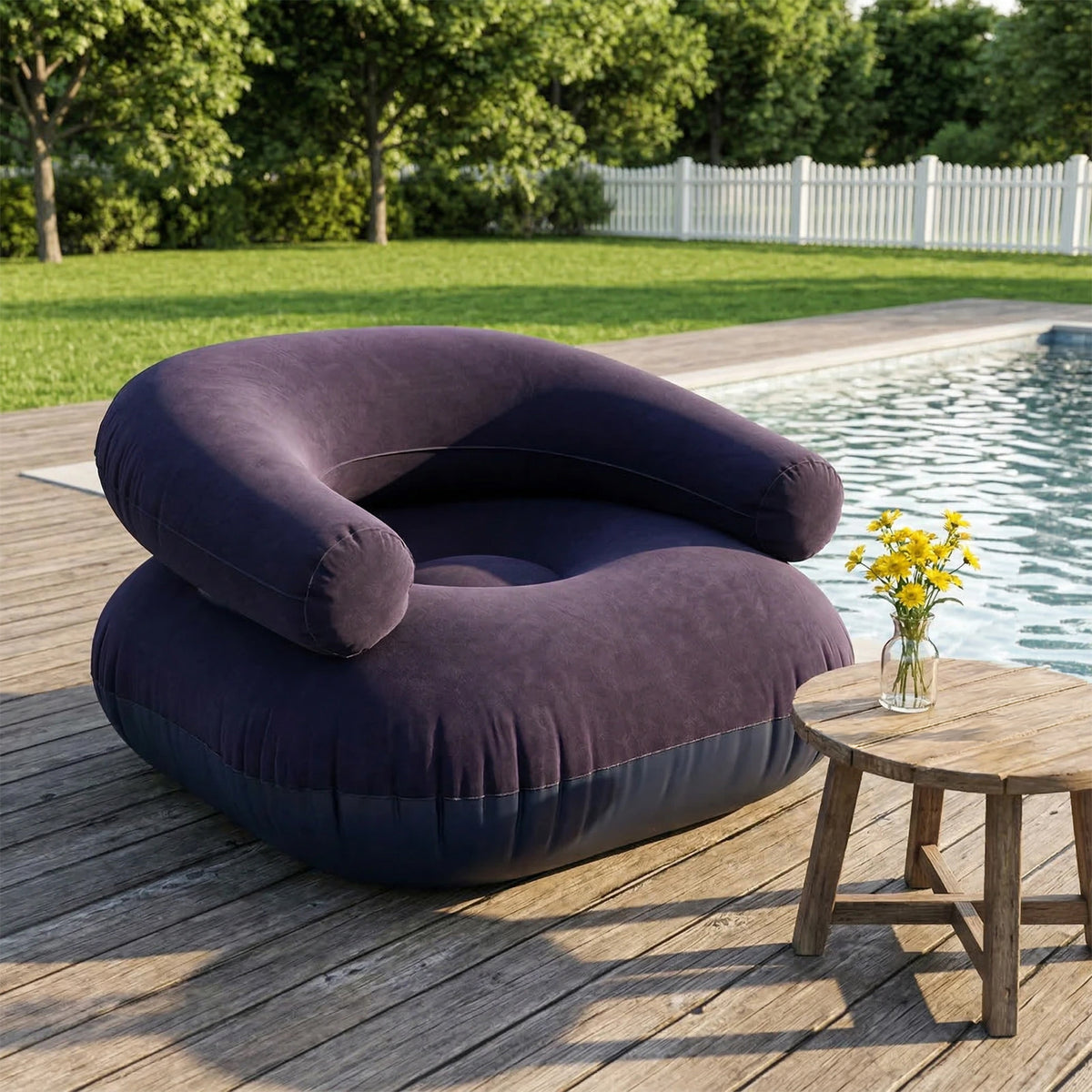 Portable Inflatable Sofa Lounge Chair | Blue
