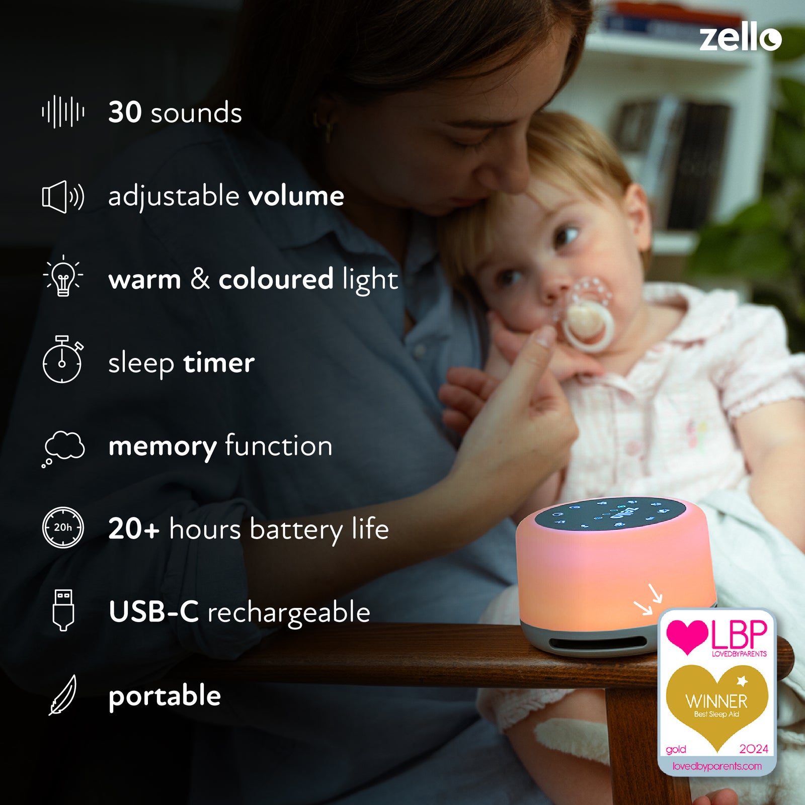 Original White Noise Machine & Night Light