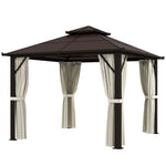 3x3m Hardtop Gazebo With Upf30+ Double Polycarbonate Roof