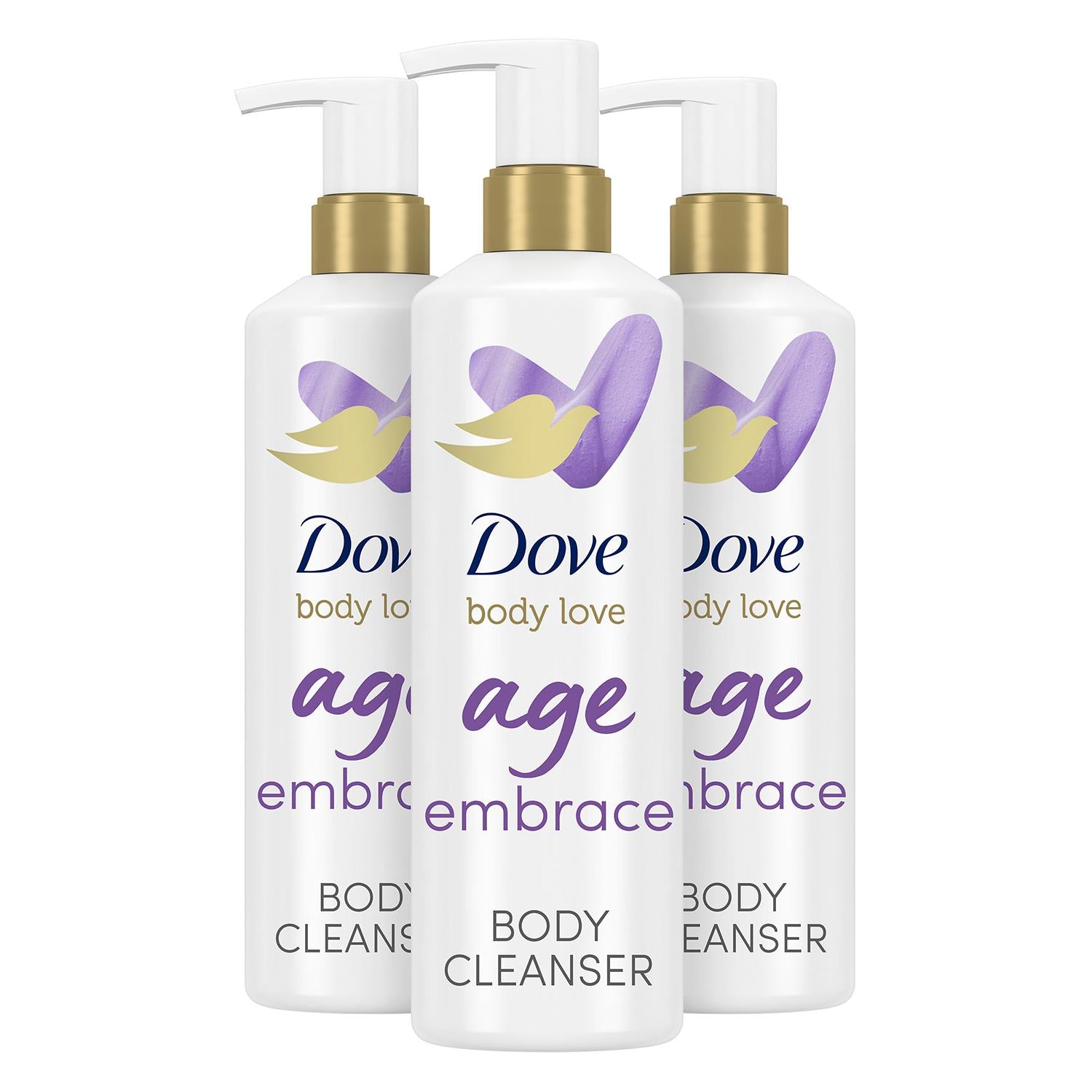 Body Love Age Embrace Body Cleanser With Peptide Serum & Glycerin, 3x517ml