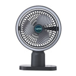 Portable Desk Fan With Led Fill Light, 3-speed Adjustable Airflow, 120° Tilt Angle