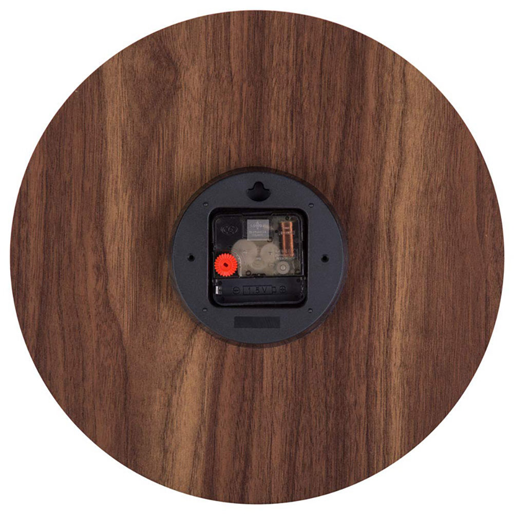 Wooden Luminous Quartz Non-ticking Wall Clock Battery Operated