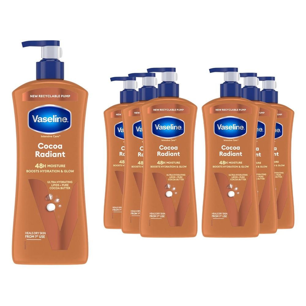 Intensive Care Cocoa Radiant Body Lotion, 600ml For Dry Skin | Set of 9