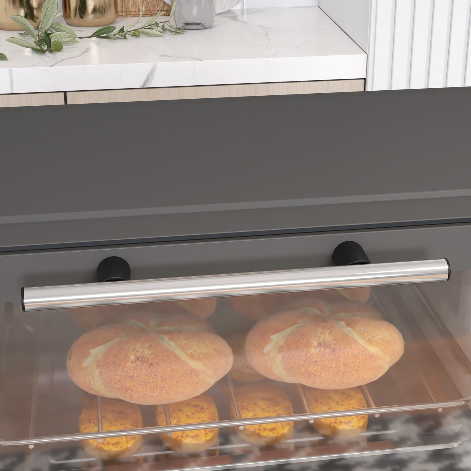 Mini Oven 9l Countertop Electric Grill With Temp Timer | One Size